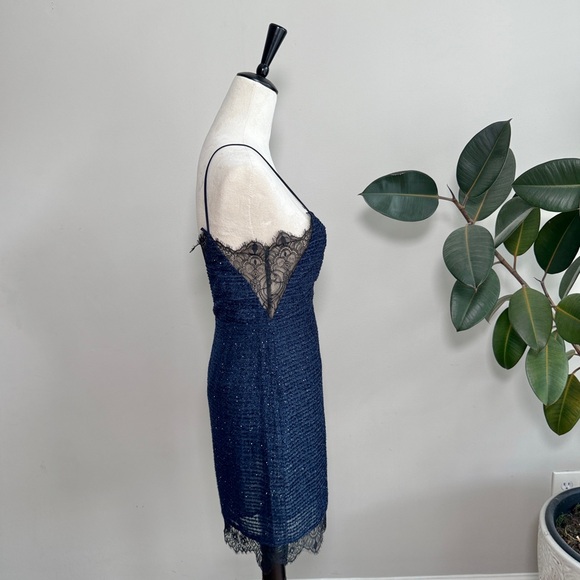 REVOLVE X by NBD Gio Dress Navy Metallic Dress Size 2 - Picture 5 of 10